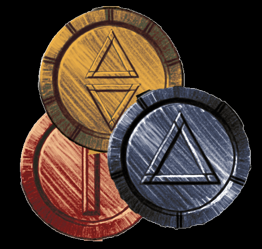 Wardelve coins, 1 set (3D printed resin) - Image 8