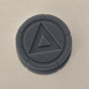 Wardelve coins, 10 silver (3D printed resin)