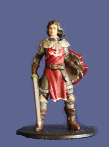 Wardelve miniature Human Paladin (lead-free pewter and 30 mm diameter clear base) - Image 2