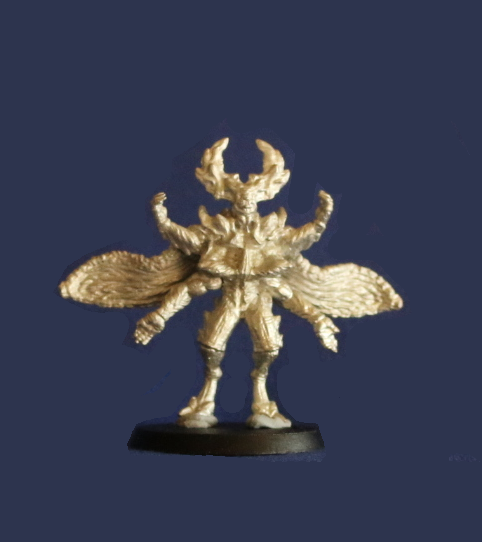 Wardelve miniature Memphtana Magus (lead-free pewter and 30 mm diameter clear base)
