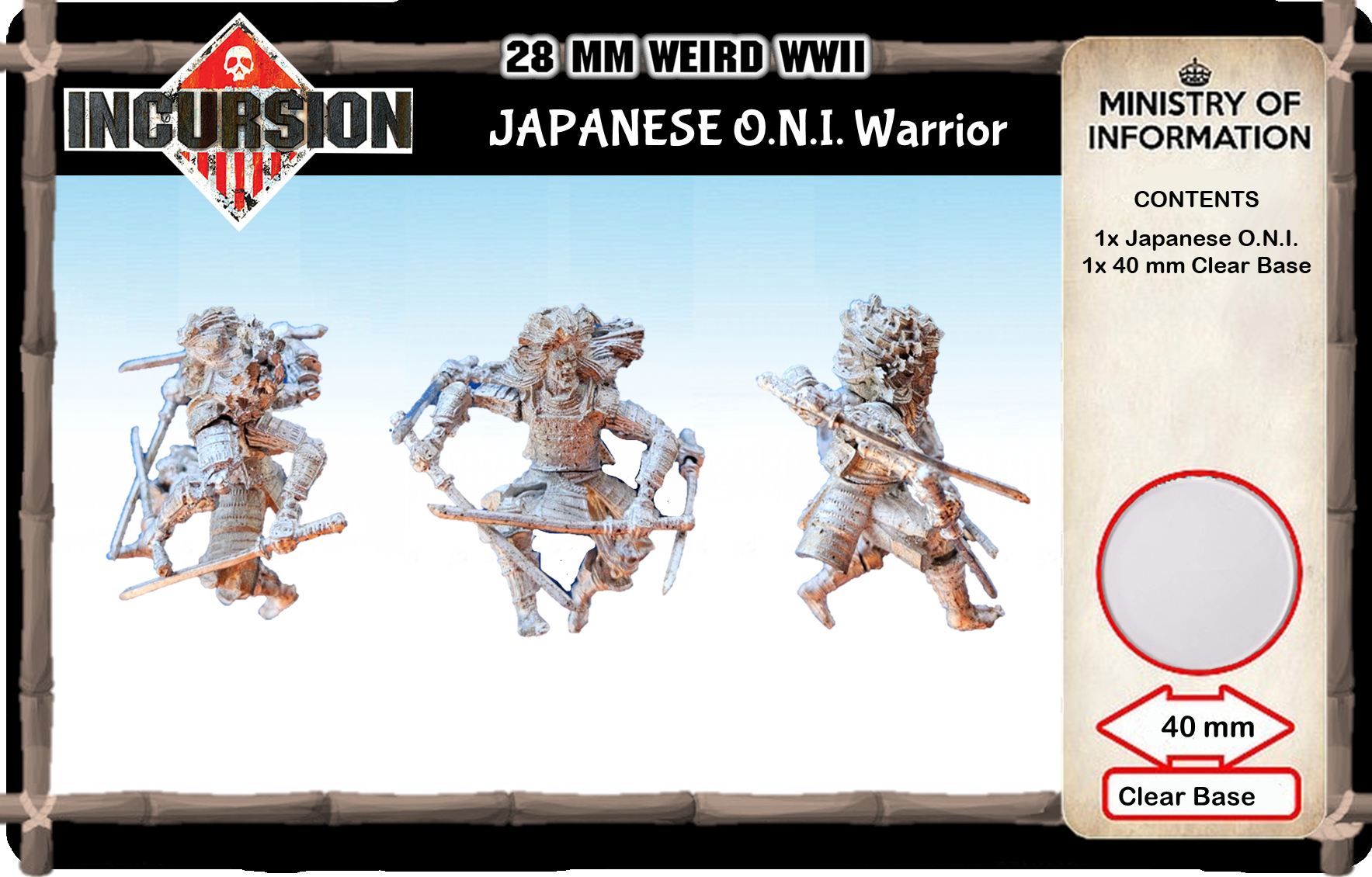 JAPAN O.N.I. Warrior with Swords (1 model)